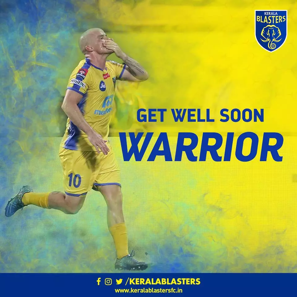 മഞ്ഞപ്പടയ്ക്ക് തിരിച്ചടി; ഹ്യൂം ഈ സീസണില്‍ ഇനി കളിച്ചേക്കില്ല