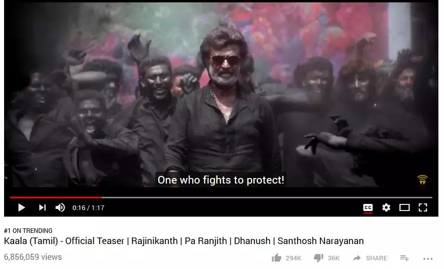 കാലയ്ക്കും ഡിസ്‍ലൈക്ക്; കറുപ്പിനോടും ദലിത് രാഷ്ട്രീയത്തോടുമുള്ള വെറുപ്പെന്ന് വിലയിരുത്തല്‍