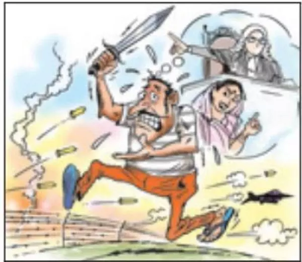 ഭാര്യയെ തല്ലിയല്ല ശൌര്യം കാണിക്കേണ്ടത്, അതിര്‍ത്തിയില്‍ പോകൂ: ഭര്‍ത്താവിനോട് കോടതി