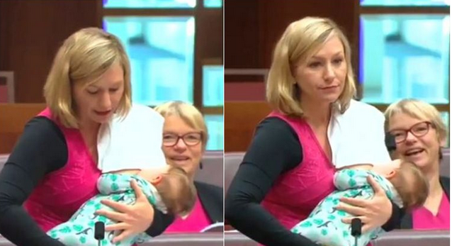 പാര്‍ലമെന്റ് പ്രസംഗത്തിനിടെ കുഞ്ഞിന് മുലയൂട്ടി ഓസ്ട്രേലിയന്‍ എംപി