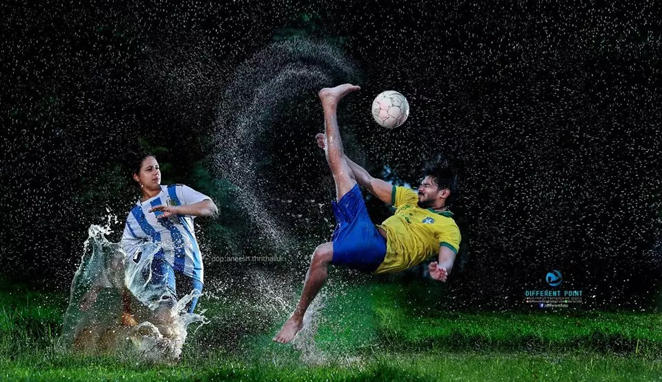 മെസിയും നെയ്മറും... ഇതൊരു വെറൈറ്റി കല്യാണ ആല്ബം മെസിയും നെയ്മറും... ഇതൊരു വെറൈറ്റി കല്യാണ ആല്ബം