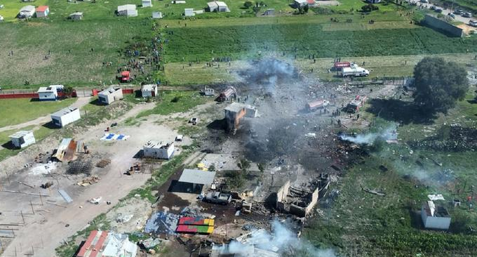 മെക്സിക്കോയില്‍ പടക്ക നിര്‍മാണ ശാലയില്‍ സ്ഫോടനം; 50 മരണം