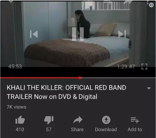 ട്രെയിലറിന് പകരം അപ്ലോഡ് ചെയ്തത്‌  സിനിമ മുഴുവനും   