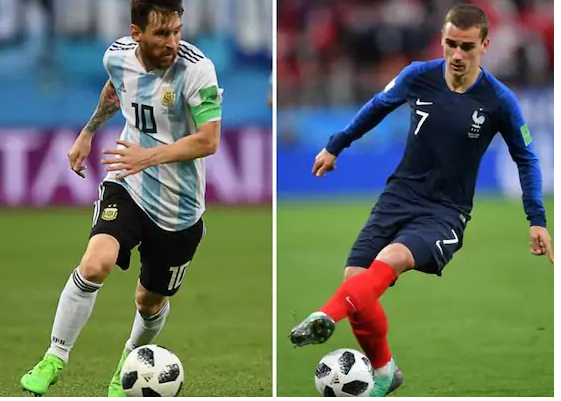 പ്രീ ക്വാര്‍ട്ടര്‍ മത്സരത്തില്‍ അര്‍ജന്റീനയും ഫ്രാന്‍സും ഇന്ന് നേര്‍ക്കുനേര്‍