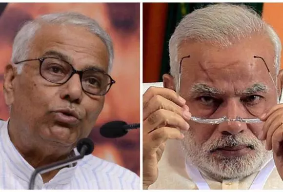 “ജനാധിപത്യ രാജ്യമായതിനാല് ജീവനോടെ കത്തിക്കില്ല, നിങ്ങള്ക്കുള്ള ശിക്ഷ തെരഞ്ഞെടുപ്പില് ജനം വിധിക്കും”; മോദിയോട് യശ്വന്ത് സിന്ഹ “ജനാധിപത്യ രാജ്യമായതിനാല് ജീവനോടെ കത്തിക്കില്ല, നിങ്ങള്ക്കുള്ള ശിക്ഷ തെരഞ്ഞെടുപ്പില് ജനം വിധിക്കും”; മോദിയോട് യശ്വന്ത് സിന്ഹ