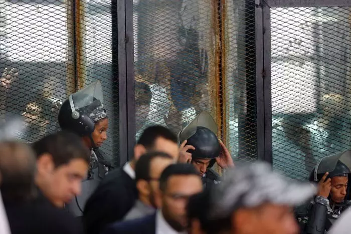 ഈജിപ്തില് മുഹമ്മദ് മുര്സി സര്ക്കാരിനെ അട്ടിമറിച്ച നടപടിക്കെതിരെ പ്രക്ഷോഭം നടത്തിയ 75 പേര്ക്ക് വധശിക്ഷ ഈജിപ്തില് മുഹമ്മദ് മുര്സി സര്ക്കാരിനെ അട്ടിമറിച്ച നടപടിക്കെതിരെ പ്രക്ഷോഭം നടത്തിയ 75 പേര്ക്ക് വധശിക്ഷ