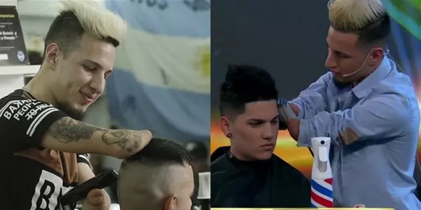 ഏത് ഹെയര് സ്റ്റൈല് വേണമെന്ന് പറഞ്ഞാല് മതി രണ്ട് കൈകളുമില്ലെങ്കിലും ഈ ബാര്ബര് സ്റ്റൈലായി വെട്ടിത്തരും ഏത് ഹെയര് സ്റ്റൈല് വേണമെന്ന് പറഞ്ഞാല് മതി രണ്ട് കൈകളുമില്ലെങ്കിലും ഈ ബാര്ബര് സ്റ്റൈലായി വെട്ടിത്തരും