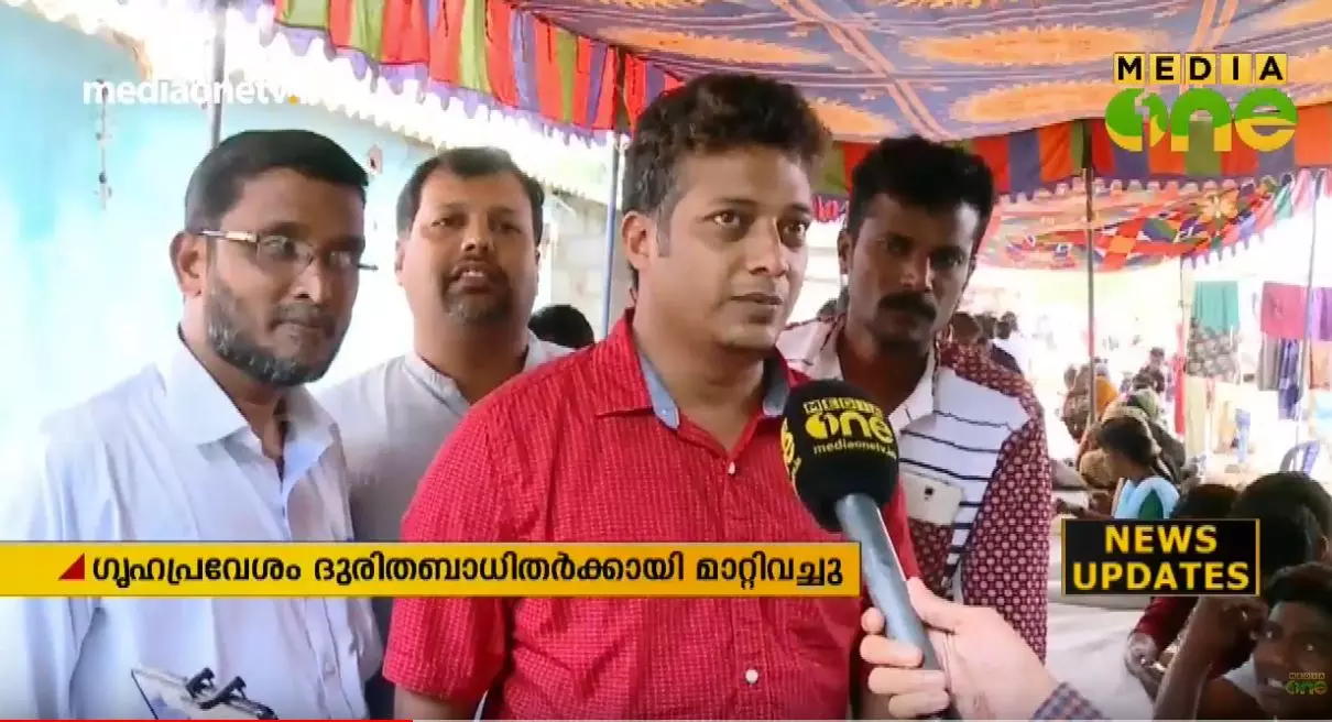 ഗൃഹപ്രവേശത്തിന് കരുതിയ പണം കൊണ്ട് ദുരിതബാധിതർക്ക് ഓണസദ്യയൊരുക്കി നബീൽ