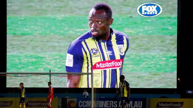 ശരവേഗത്തില്‍ ബോള്‍ട്ടിന്റെ ഫുട്ബോള്‍ കളി; അരങ്ങേറ്റ മത്സരം കാണാം