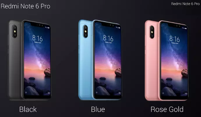 നാല് ക്യാമറയും നോച്ച് ഡിസ്പ്ലേയുമായി റെഡ്മി നോട്ട് 6 പ്രൊ; സവിശേഷതകൾ അറിയാം നാല് ക്യാമറയും നോച്ച് ഡിസ്പ്ലേയുമായി റെഡ്മി നോട്ട് 6 പ്രൊ; സവിശേഷതകൾ അറിയാം