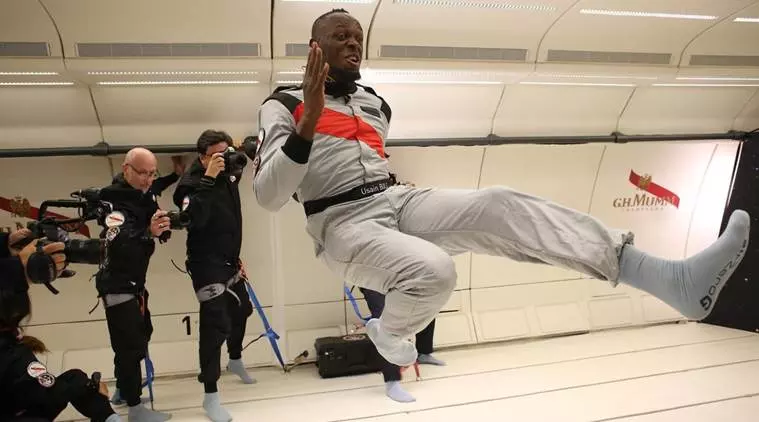 ഗുരുത്വാകര്ഷണത്തെയും ഓടിത്തോല്പ്പിച്ച് ഉസൈന് ബോള്ട്ട് ഗുരുത്വാകര്ഷണത്തെയും ഓടിത്തോല്പ്പിച്ച് ഉസൈന് ബോള്ട്ട്