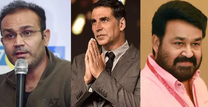 സെവാഗ്, മോഹന്ലാല്, അക്ഷയ് കുമാര്; 2019 ലോക്സഭാ തെരഞ്ഞെടുപ്പില് പ്രമുഖരെ അണിനിരത്താന് ബി.ജെ.പി സെവാഗ്, മോഹന്ലാല്, അക്ഷയ് കുമാര്; 2019 ലോക്സഭാ തെരഞ്ഞെടുപ്പില് പ്രമുഖരെ അണിനിരത്താന് ബി.ജെ.പി