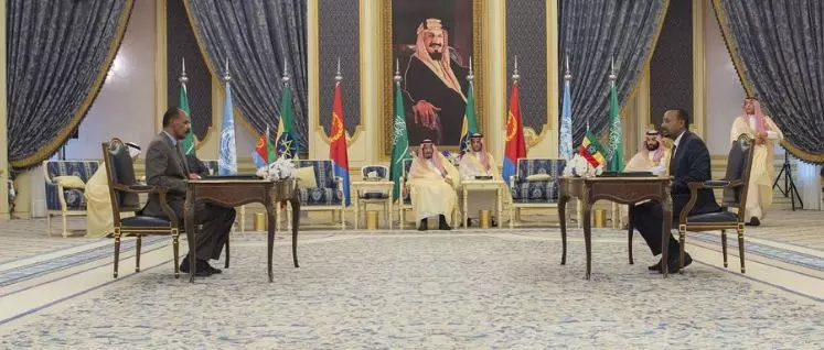 ആഫ്രിക്കൻ രാഷ്ട്രങ്ങളായ എത്യോപ്യയും എറിത്രിയയും സമാധാന കരാറിൽ ഒപ്പുവെച്ചു ആഫ്രിക്കൻ രാഷ്ട്രങ്ങളായ എത്യോപ്യയും എറിത്രിയയും സമാധാന കരാറിൽ ഒപ്പുവെച്ചു