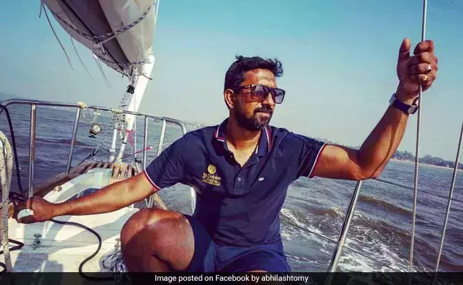 ഗോള്‍ഡന്‍ ഗ്ലോബ് പ്രയാണം; മലയാളി നാവികന്‍റെ പായ് വഞ്ചി അപകടത്തില്‍പ്പെട്ടു