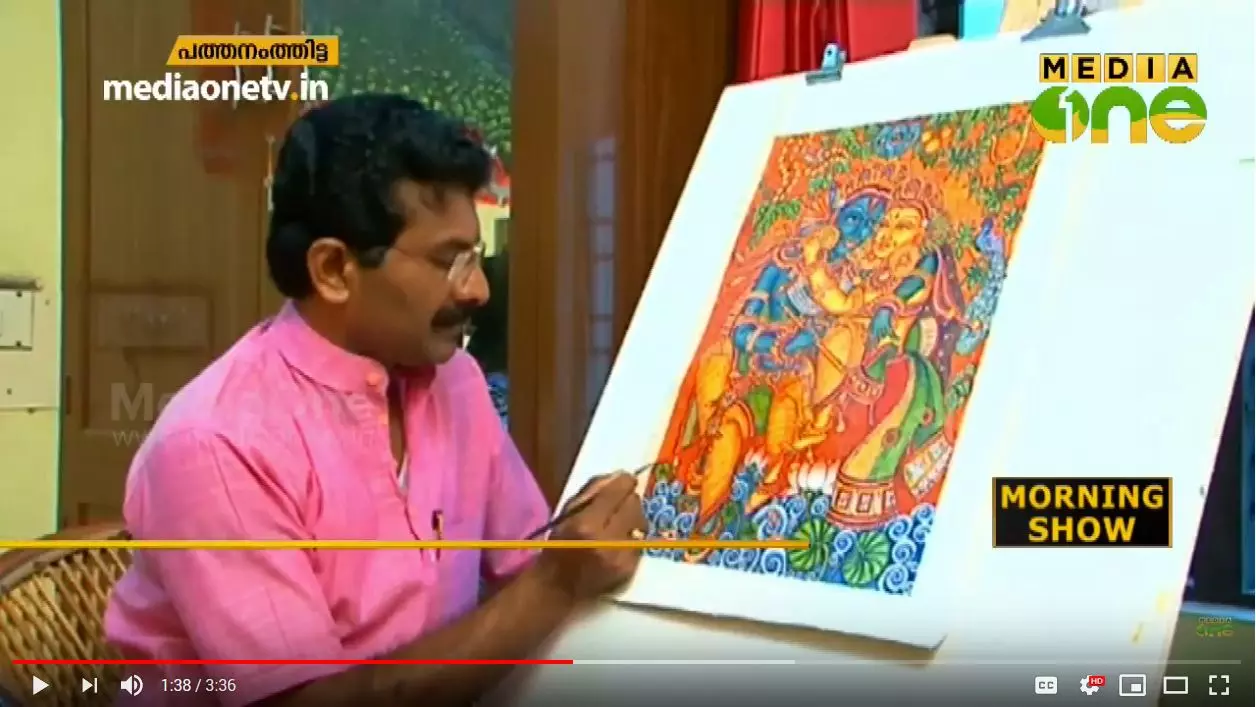 ചുമര്‍ ചിത്രരചനയില്‍ ശ്രദ്ധിക്കേണ്ട കാര്യങ്ങളെക്കുറിച്ച് കലാകാരന്‍ പ്രേംദാസ്  