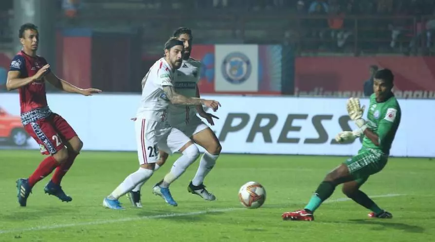 ജംഷെഡ്പൂരിനെ അവസാന നിമിഷം സമനിലയില് പിടിച്ച് നോര്ത്ത് ഈസ്റ്റ് ജംഷെഡ്പൂരിനെ അവസാന നിമിഷം സമനിലയില് പിടിച്ച് നോര്ത്ത് ഈസ്റ്റ്