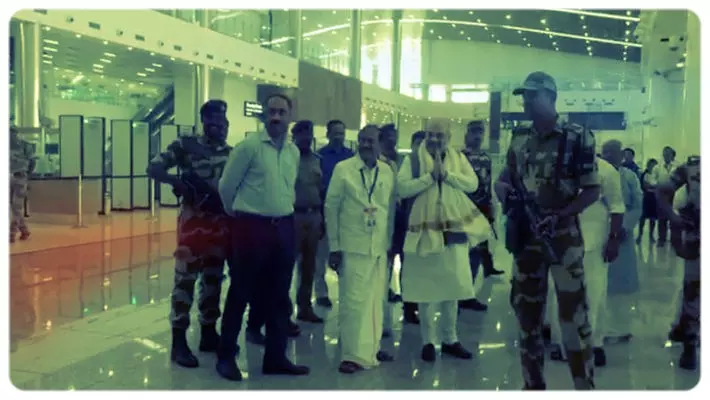 പറഞ്ഞേക്ക്, ഇതിന്‍റെ ഉദ്ഘാടനം കഴിഞ്ഞു; കണ്ണൂരില്‍ പറന്നിറങ്ങിയ അമിത് ഷാ പറഞ്ഞത്...