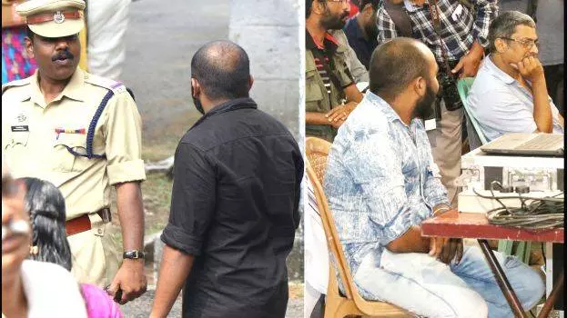 മുഖ്യന് കറുപ്പിനോട് കലിപ്പോ ? കറുത്ത ഷര്‍ട്ടിട്ടെത്തിയ ടെക്നീഷ്യനെ നീല ഷര്‍ട്ട് അണിയിപ്പിച്ച് പൊലീസ്