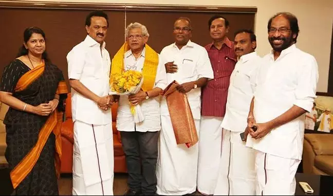 ലോക്സഭ തിരഞ്ഞെടുപ്പിൽ തമിഴ്നാട്ടിൽ ഡി.എം.കെ- സി.പി.എം സഖ്യം