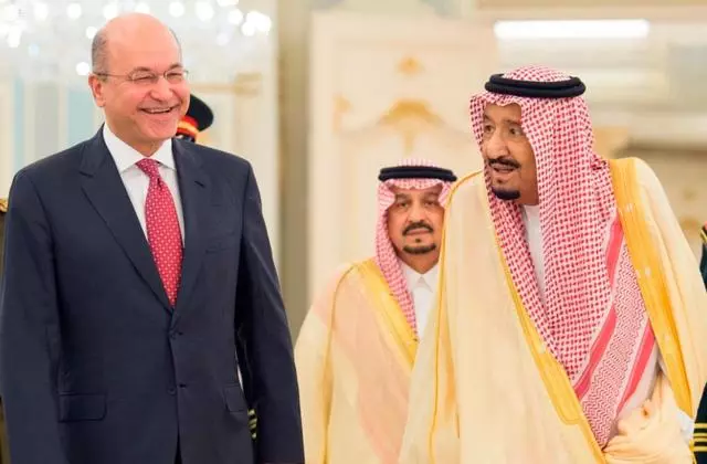 ഇറാഖ് പ്രസിഡന്റിന് സൗദിയില്‍ സ്വീകരണം