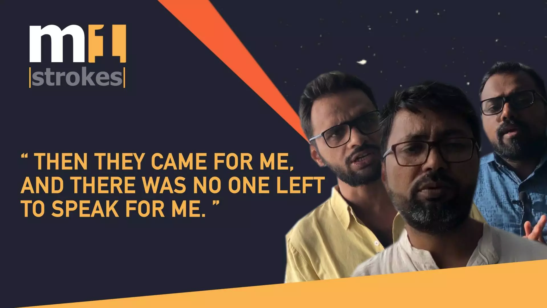 “..Then they came for me—and there was no one left to speak for me”  