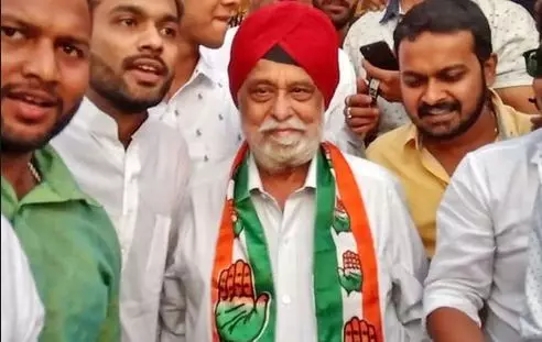 മധ്യപ്രദേശില്‍ മുന്‍ കേന്ദ്രമന്ത്രി സര്‍താജ് ബി.ജെ.പി വിട്ട് കോണ്‍ഗ്രസിലെത്തി 