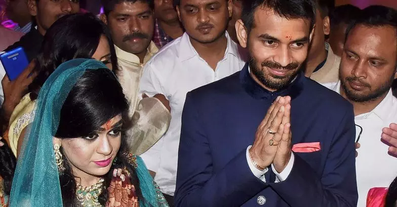 വിവാഹ മോചനത്തിന്  സമ്മതിക്കാതെ വീട്ടിലേക്കില്ലെന്ന് തേജ് പ്രതാപ് യാദവ്