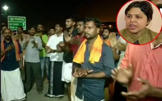 തൃപ്തിക്കെതിരായ പ്രതിഷേധം: വിമാനത്താവളത്തിന്റെ പ്രവര്‍ത്തനത്തെ ബാധിക്കുന്നുവെന്ന് സിയാല്‍