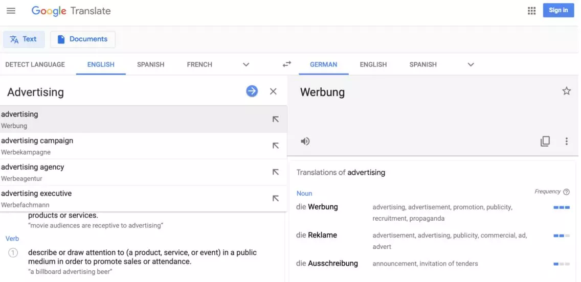 ഗൂഗിള്‍ ട്രാന്‍സ്‌ലേറ്റിന്‌ ഇനി പുതിയ രൂപം 