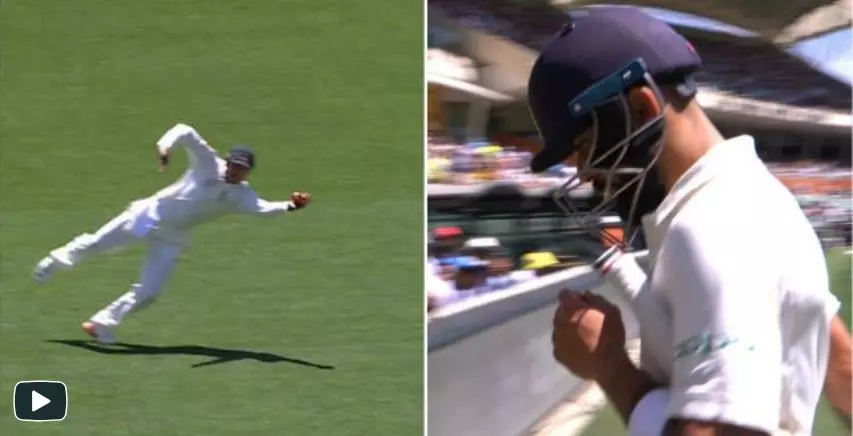 ഞെട്ടിച്ച് ഉസ്മാന് ഖ്വാജ; പറക്കും ക്യാച്ചില് പുറത്തായത് കോഹ്ലി ഞെട്ടിച്ച് ഉസ്മാന് ഖ്വാജ; പറക്കും ക്യാച്ചില് പുറത്തായത് കോഹ്ലി