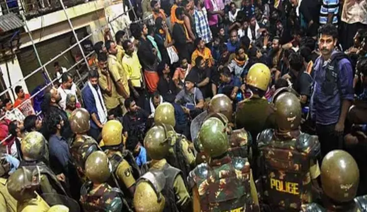 ശബരിമലയിലെ പ്രതിഷേധം: കുട്ടികളെ കവചമായി ഉപയോഗിച്ചവര്‍ക്കെതിരെ നടപടി