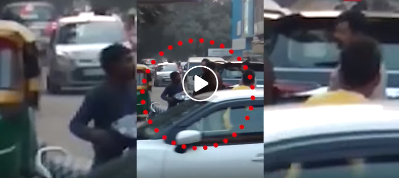 ഹെല്‍മറ്റില്ലാത്ത ബൈക്ക് യാത്രക്കാരനെ ക്രൂരമായി മര്‍ദിച്ച പൊലീസുകാരന് സസ്‍പെന്‍ഷന്‍ 