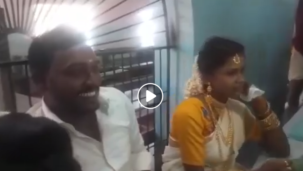 വിവാഹ ദിനത്തിലെ റാഗിങ് അതിരുവിട്ടു: ദേഷ്യത്തോടെ ഭക്ഷണമേശ മറിച്ചിട്ട് വരന്‍