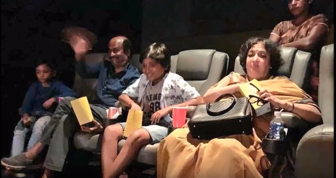 സീറ്റുണ്ടായിരുന്നിട്ടും വീട്ടുജോലിക്കാരിയെ നിര്‍ത്തി സിനിമ കാണിച്ചു: രജനികാന്തിനെതിരെ വന്‍ ജനരോഷം