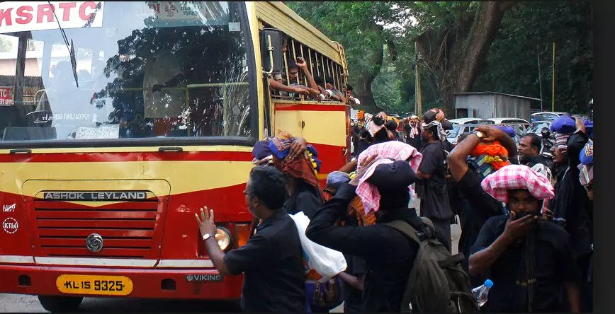 ശബരിമലയിൽ കെ.എസ്.ആര്.ടി.സി ജീവനക്കാർ ദുരിതത്തില് ശബരിമലയിൽ കെ.എസ്.ആര്.ടി.സി ജീവനക്കാർ ദുരിതത്തില്