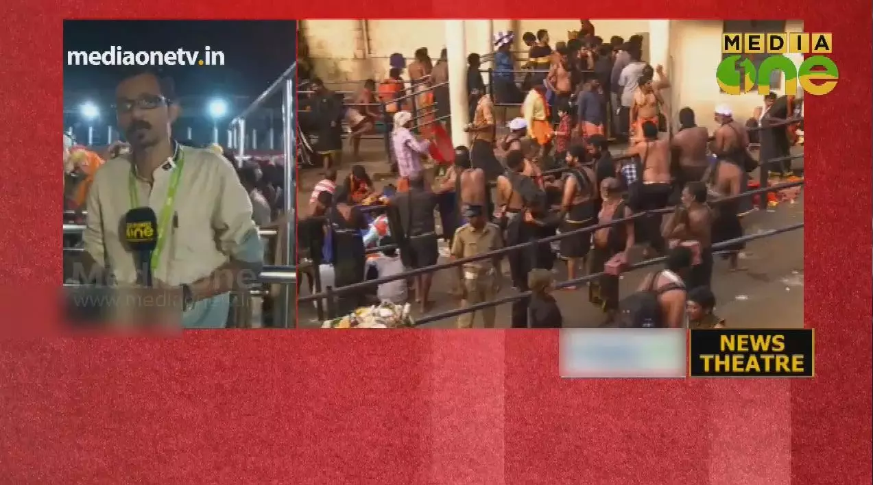 സ്ത്രീകളുടെ സംഘവും ദർശനത്തിന്; ജാഗ്രതയോടെ പോലീസ് 