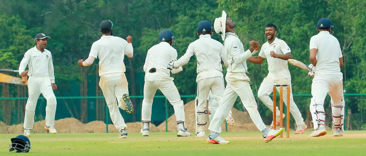 രഞ്ജി ട്രോഫി; നാടകീയ ജയത്തോടെ കേരളം നോക്കൗട്ടില്‍  