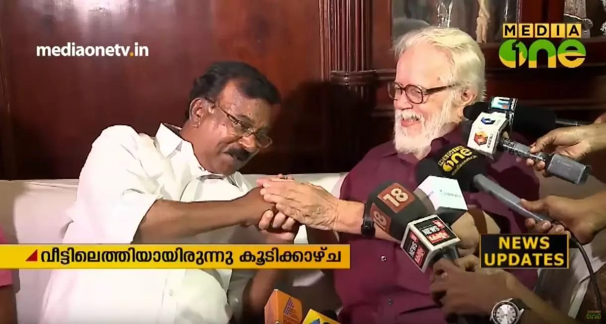 നമ്പി നാരായണന്റെ പിന്തുണ തേടി സി. ദിവാകരന് നമ്പി നാരായണന്റെ പിന്തുണ തേടി സി. ദിവാകരന്