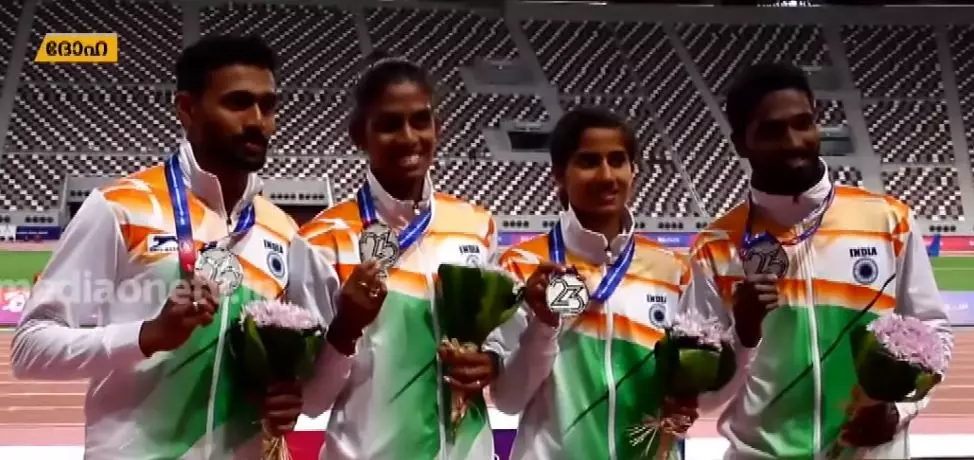 ഏഷ്യന് അത്ലറ്റിക് മീറ്റില് ഇന്ത്യക്ക് നാലാം സ്ഥാനം; നേട്ടം 3 സ്വര്ണമടക്കം 17 മെഡലുകള് ഏഷ്യന് അത്ലറ്റിക് മീറ്റില് ഇന്ത്യക്ക് നാലാം സ്ഥാനം; നേട്ടം 3 സ്വര്ണമടക്കം 17 മെഡലുകള്