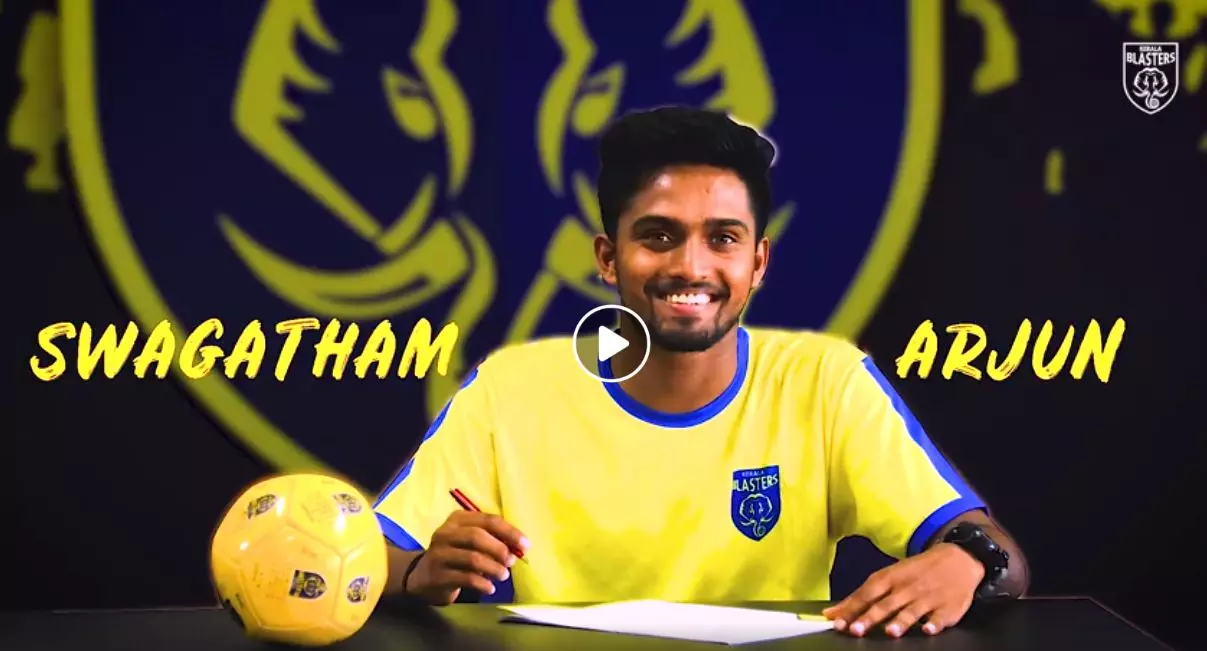 മലപ്പുറം സ്വദേശി അർജുൻ ജയരാജ് കേരള ബ്ലാസ്റ്റേഴ്സിൽ മലപ്പുറം സ്വദേശി അർജുൻ ജയരാജ് കേരള ബ്ലാസ്റ്റേഴ്സിൽ