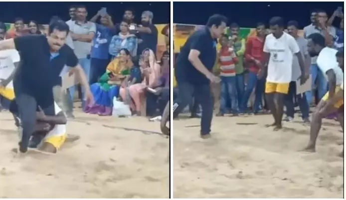 ഷൂട്ടിങ്ങല്ല, ഒറിജിനല്; അന്തസ്സായി കബഡി കളിച്ച് മുകേഷ്, വീഡിയോ വൈറല് ഷൂട്ടിങ്ങല്ല, ഒറിജിനല്; അന്തസ്സായി കബഡി കളിച്ച് മുകേഷ്, വീഡിയോ വൈറല്