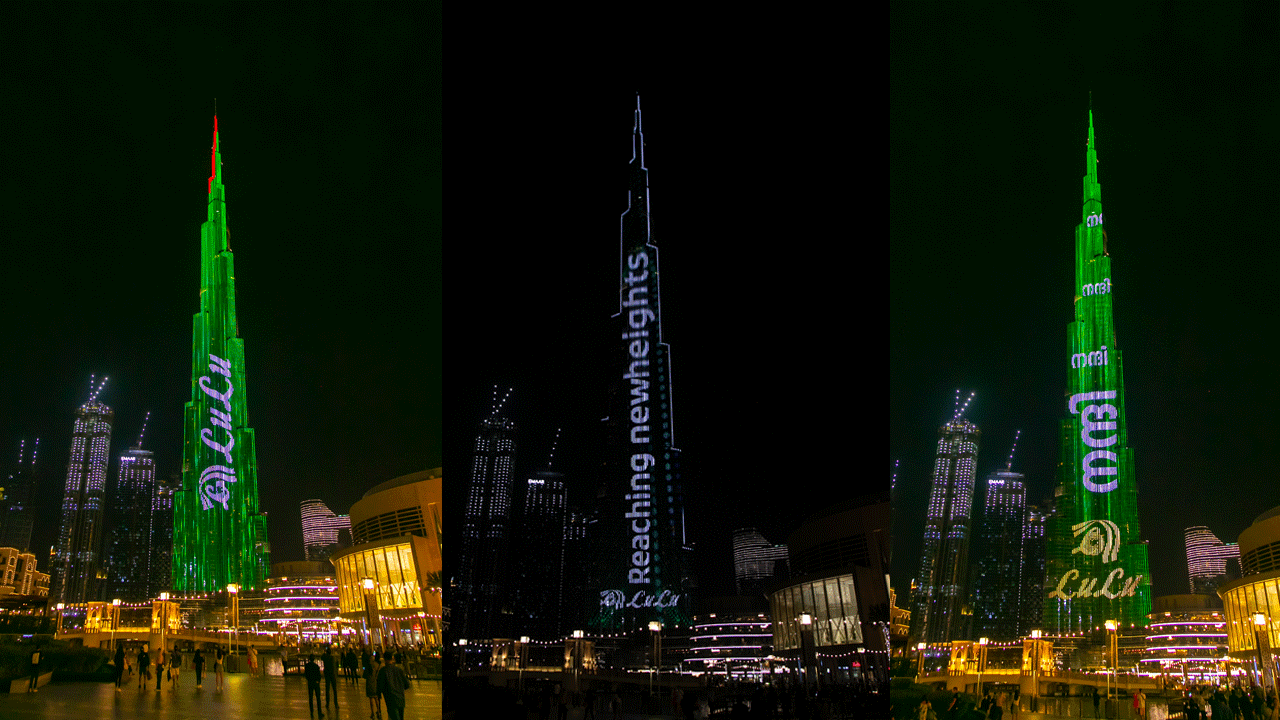 ബുർജ് ഖലീഫയോളം ലുലു; മലയാളത്തില്‍ ആശംസ