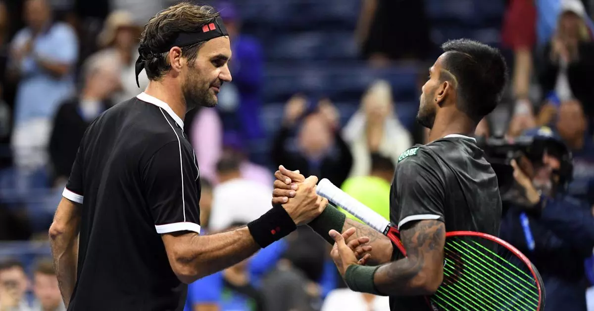 യു.എസ് ഓപ്പണ്‍: ഫെഡററെ ആദ്യ സെറ്റില്‍ തോല്‍പ്പിച്ച് ഇന്ത്യന്‍ താരം