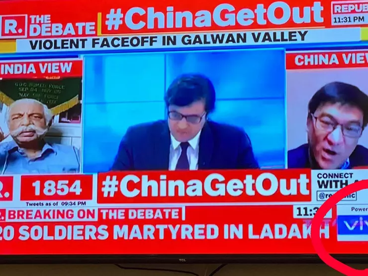 അര്ണബിന്റെ ചൈനീസ് ബഹിഷ്കരണ ചര്ച്ച സ്പോണ്സര് ചെയ്തത് ചൈനീസ് കമ്പനികള് അര്ണബിന്റെ ചൈനീസ് ബഹിഷ്കരണ ചര്ച്ച സ്പോണ്സര് ചെയ്തത് ചൈനീസ് കമ്പനികള്