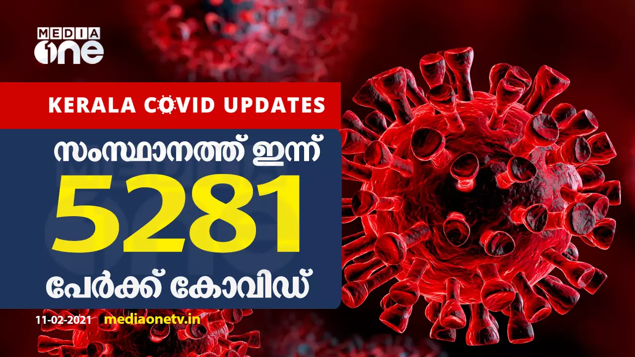 5281 പേര്ക്ക് കോവിഡ്; 5692 രോഗമുക്തി 5281 പേര്ക്ക് കോവിഡ്; 5692 രോഗമുക്തി