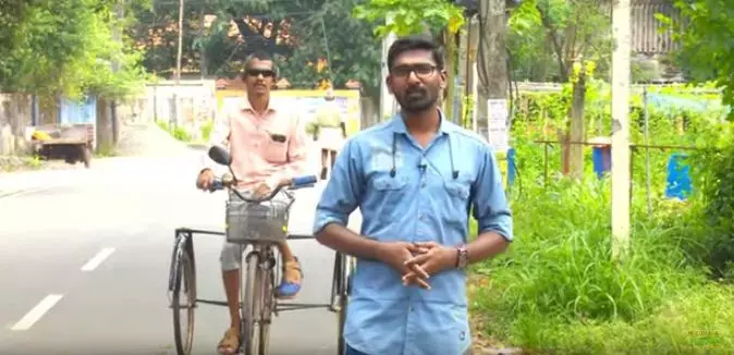 രോഗത്തോട് പൊരുതി സ്വയം രൂപകല്‍പന ചെയ്ത വാഹനത്തില്‍ ഉപജീവനം  