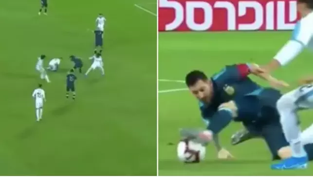 എട്ട് ഉറുഗ്വെ താരങ്ങളെ നോക്കുകുത്തിയാക്കി മെസിയുടെ കുതിപ്പ് എട്ട് ഉറുഗ്വെ താരങ്ങളെ നോക്കുകുത്തിയാക്കി മെസിയുടെ കുതിപ്പ്