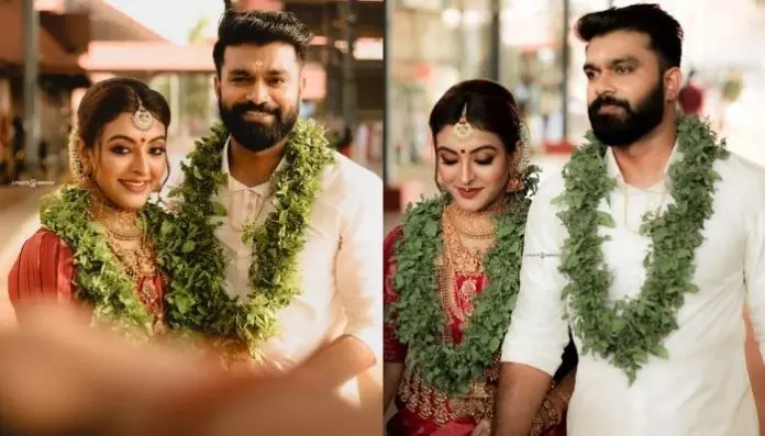 നടി ദുര്‍ഗ കൃഷ്ണ വിവാഹിതയായി