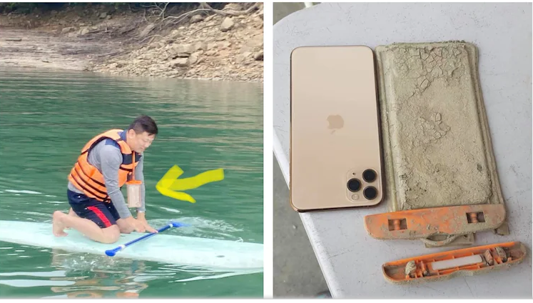തടാകത്തില്‍ വീണ ഐഫോണ്‍ ഒരു വര്‍ഷത്തിന് ശേഷം തിരികെ കിട്ടി; ഫോണിന് തകരാറില്ലെന്ന് ഉടമ