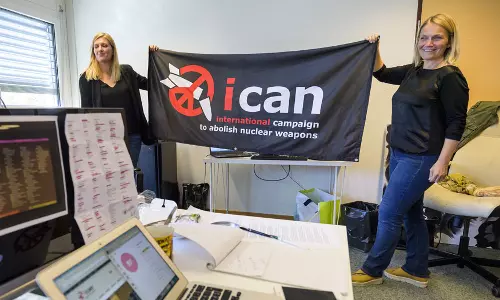 സമാധാനത്തിനുള്ള നോബേല്‍ സമ്മാനം  ഐസിഎഎന്നിന്